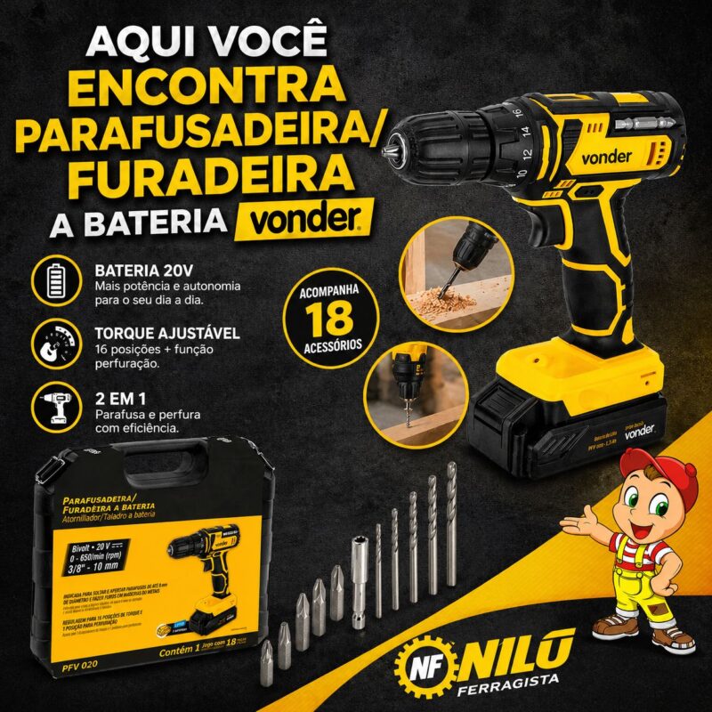 Parafusadeira/Furadeira Vonder Parafusadeira/Furadeira Vonder