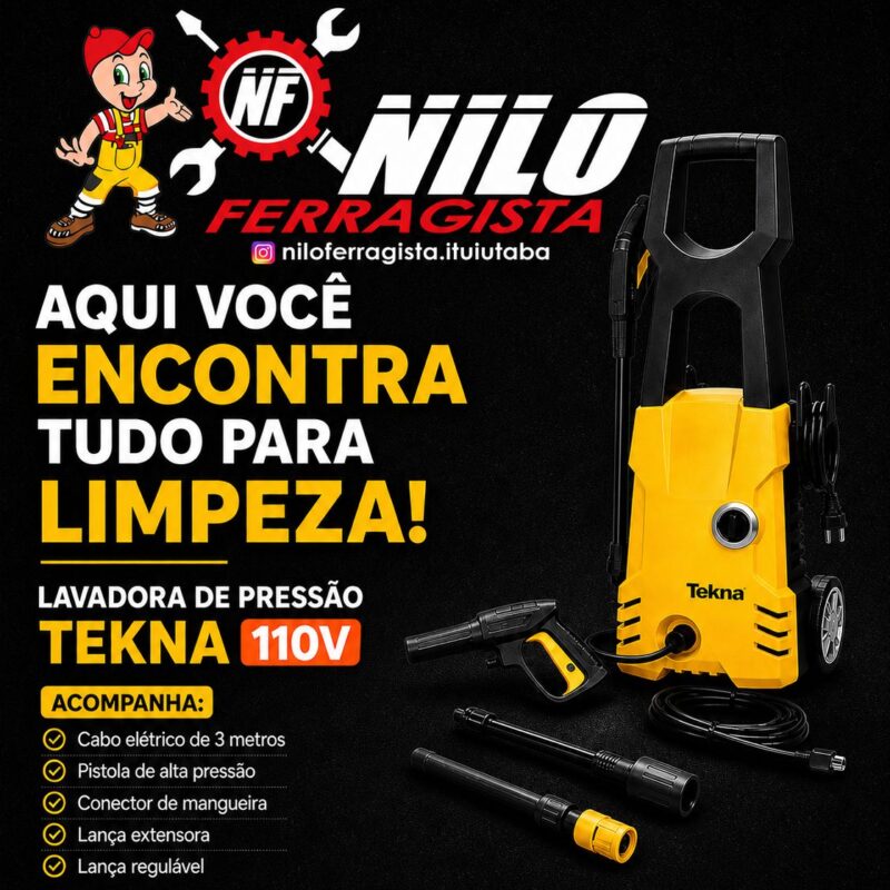 Lavadora de Pressão Tekna 1400w Lavadora de Pressão Tekna 1400w